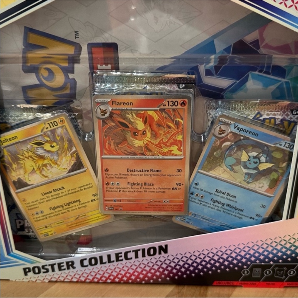 New! Pokemon TCG Scarlet & Violet 8.5 Prismatic Evolutions Poster Collection - Picture 7 of 11